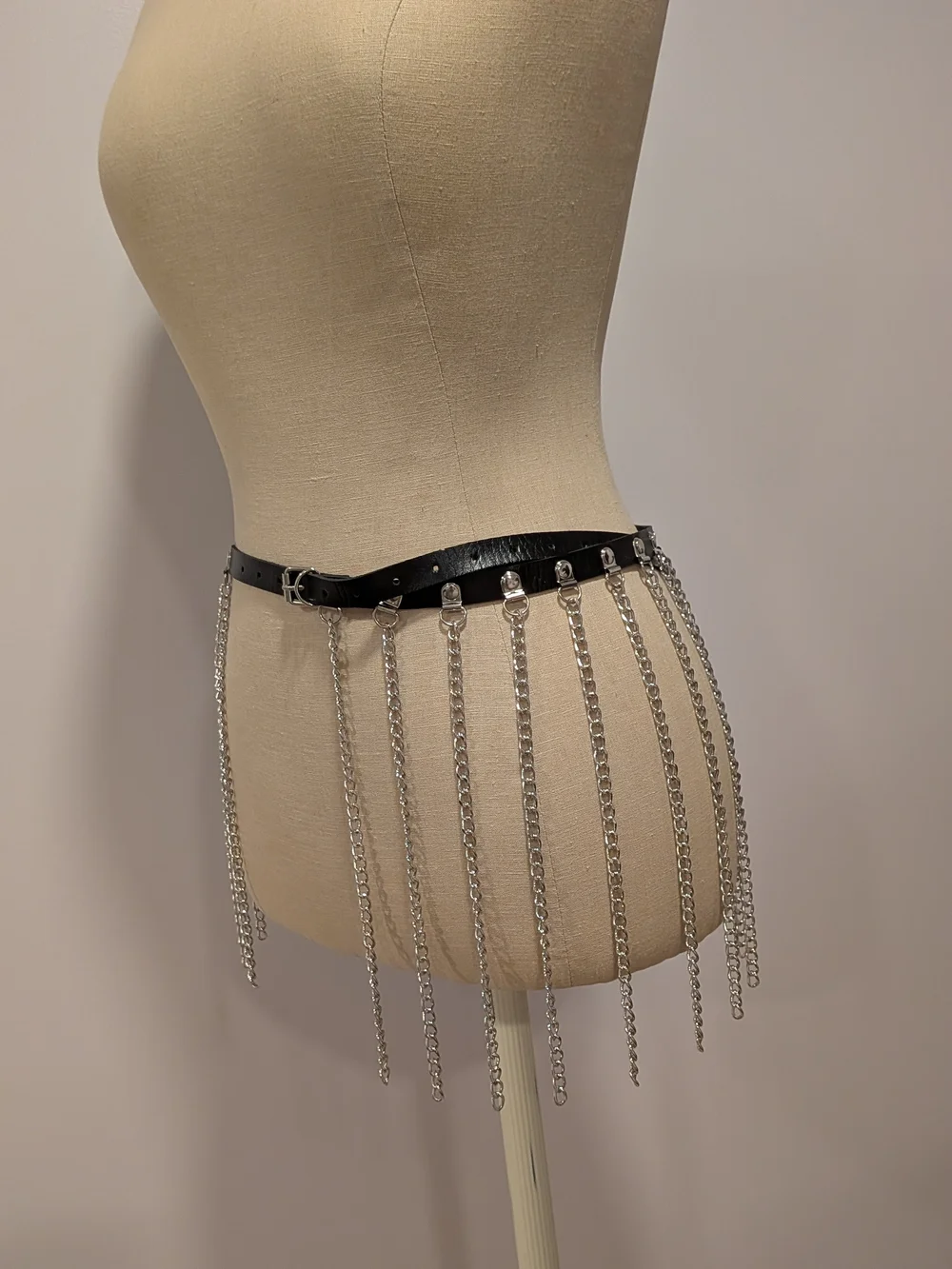 Edgy Chain Fringe Belt | Punk | Grunge | Goth | Indie Sleaze | Festival | Club